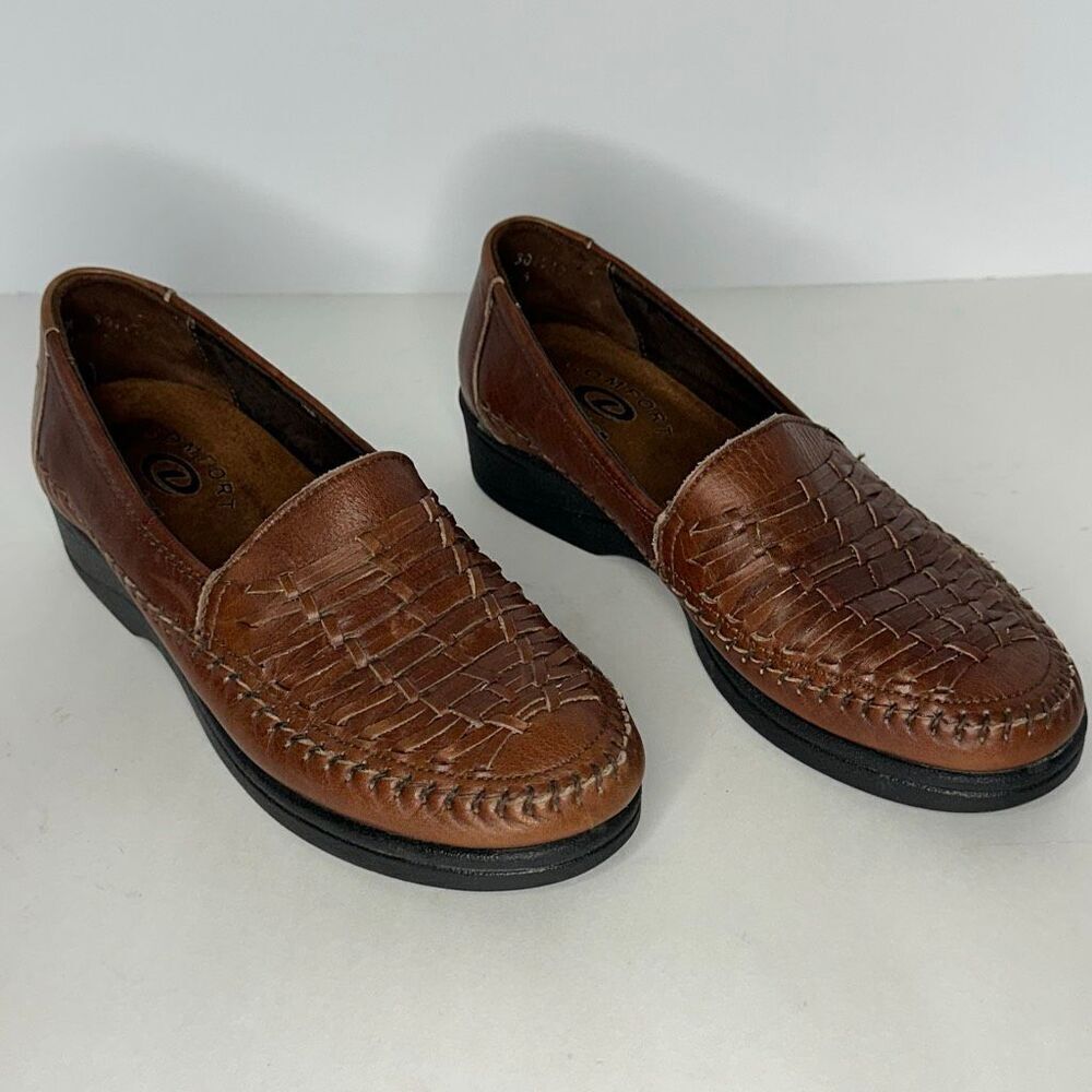 Dexter Comfort Leather Loafers Brown | Women Size 9 - Picture 3 of 12